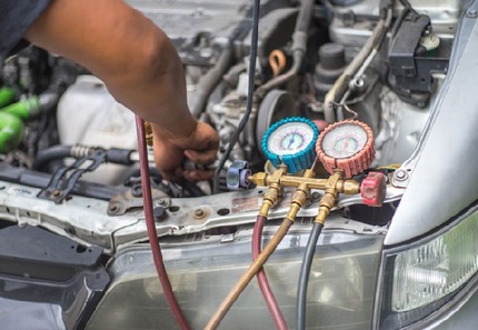 проверка фреона в кондиционере автомобиля