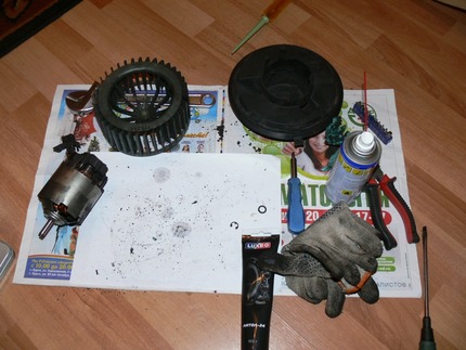 Ремонт (восстановление) мотора отопителя — Mitsubishi Lancer, 1.8 л, 2008 года на DRIVE2 53 razobraniy motor