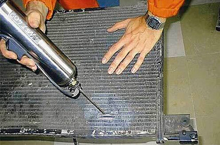 Пайка радиатора