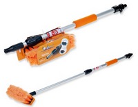 Щетка с телескопической ручкой для мытья машины под шланг