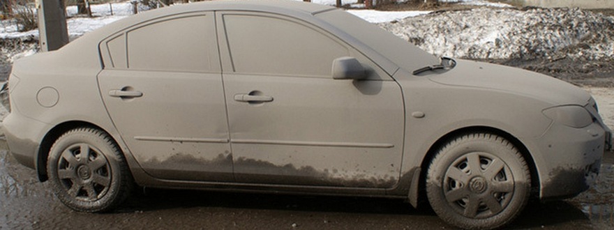 Загрязнения на автомобиле