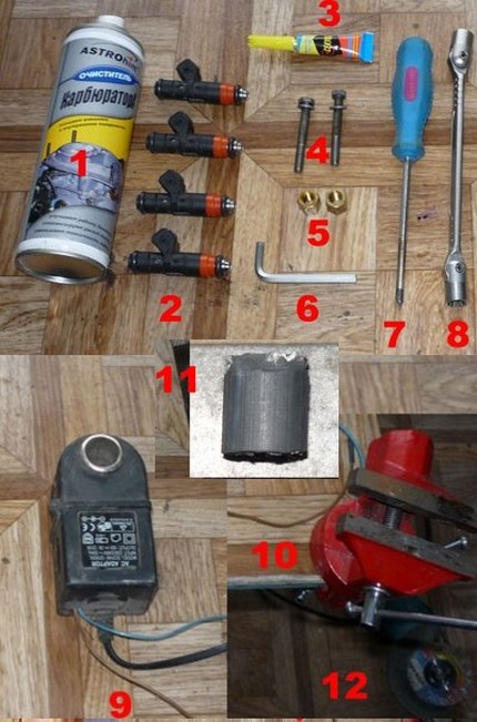 Необходимые инструменты для замены форсунок Гольф 3 на ВАЗовские DEKA VAZ20734 Установка жигулевских форсунок на Golf 3