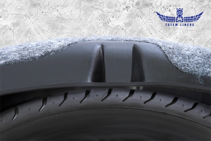 Подкрылки с поклеенной шумоизоляцией