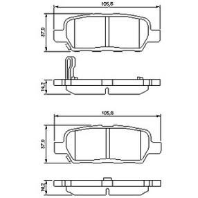 Задние колодки на Х Трейл