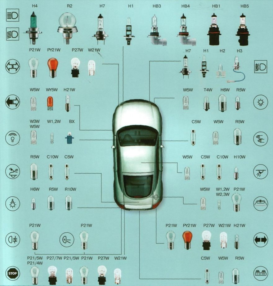 маркировка лампочек на авто (183) фото