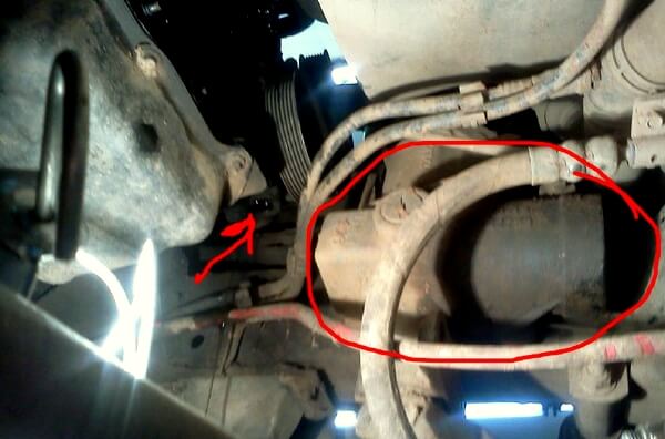 место расположения редуктора