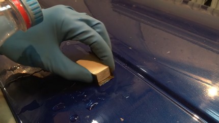 Затирка лишней краски