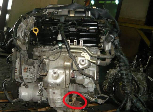 Мотор VQ35 Nissan (кислородные датчики)