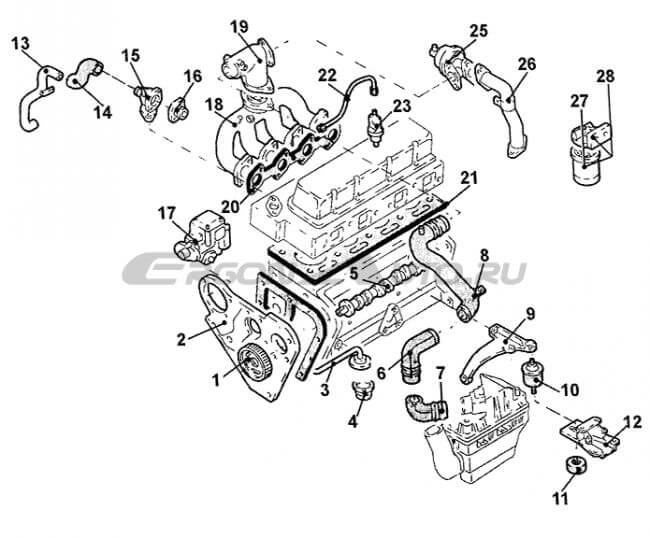 Двигатель задний привод Форд Транзит 2.2