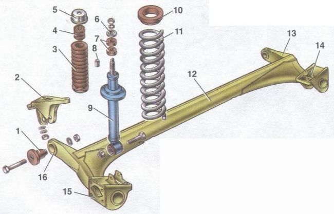 Схема, ремонт и неисправности передней подвески ВАЗ-2109