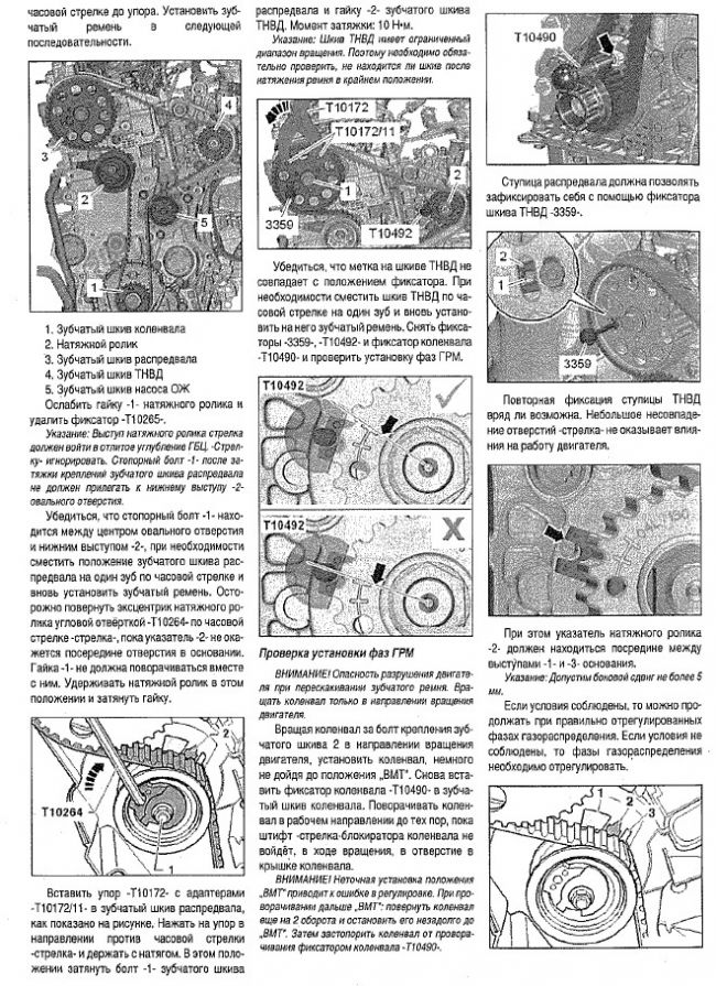 Момент затяжки шестерни распредвала ларгус 21129