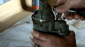 Ремонт стартера Лачетти, снятие втягивающего реле