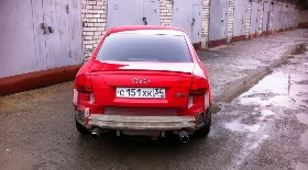 молдинг бампера заднего для Audi 80 / 90 B4, 1991 - 1994 гг. (8A0807422A01C, 4A0807422A01C)