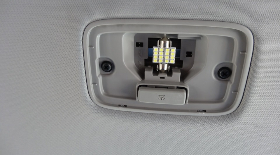 Установка светодиодного освещение салона на Kia Cerato NEW